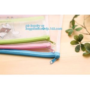 zipper PVC file bag with ESD anti static function A4, printing pvc document bag/