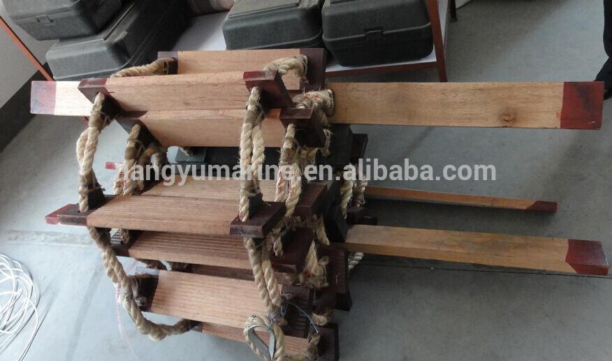 Marine ship wooden material Pilot's Rope Ladder