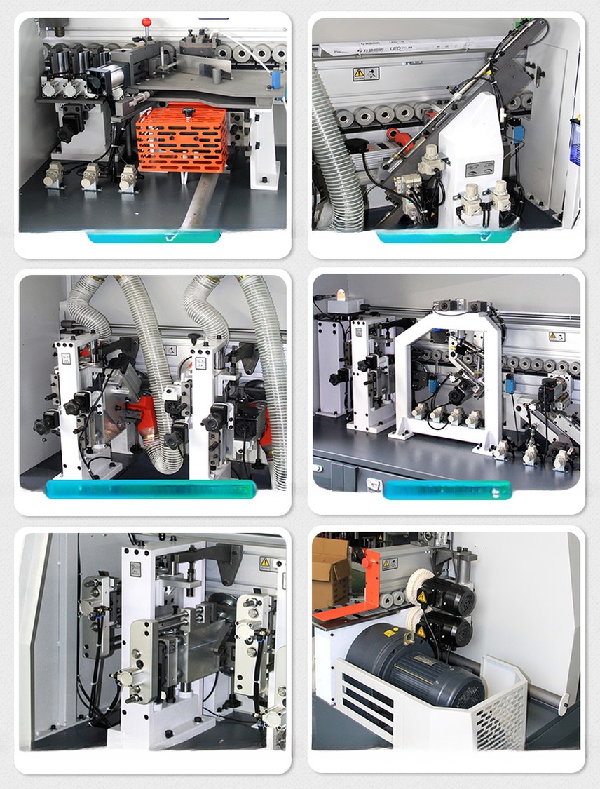 Automatic Pvc Edge Banding Machine With Double Trimming And Pre Milling Corner Trimming