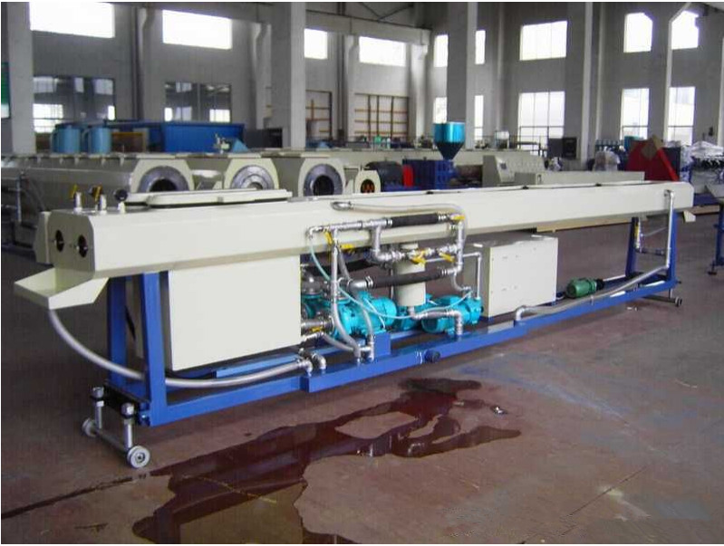 Full Automatic Plastic Extrusion Machine , Pvc Twin pipe Extrusion Production Line
