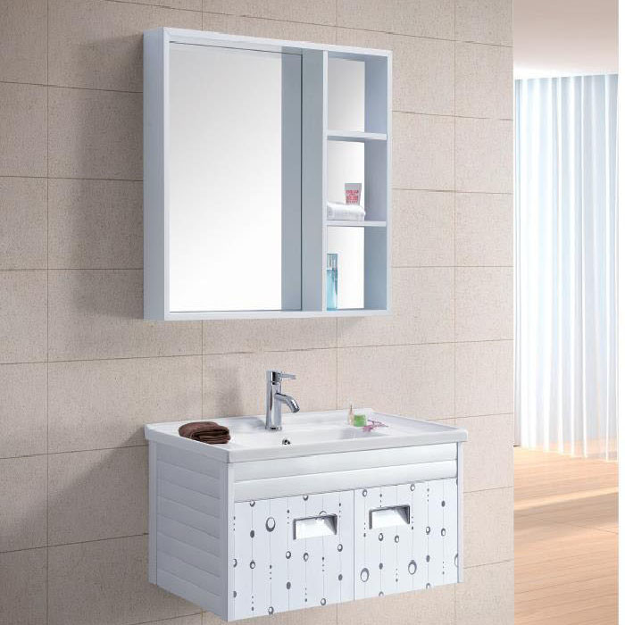 Modern Alunimun Bathroom Vanity/ all aluminum bathroom cabinet/Mirror Cabinet /DB-8126 800X460mm