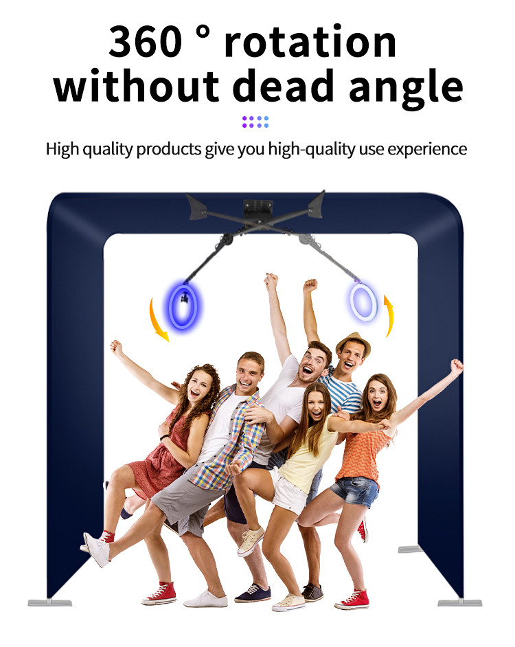 Top Photo Booth Machine Overhead 360 Spinner Photo Booth For Business Event