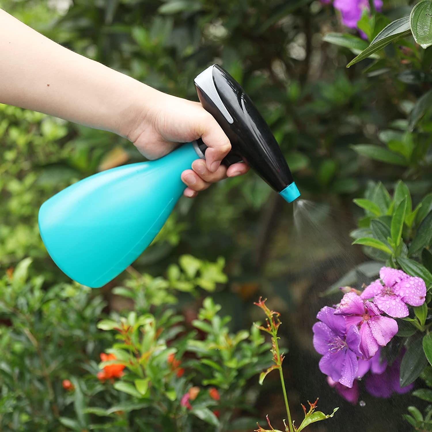 Outdoor PP Automatic Garden Sprayer 1000ML Electric Handheld