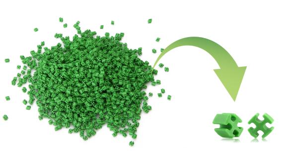 Weather Resistance Synthetic Grass Underlay Recycled Rubber Granules For Soccer