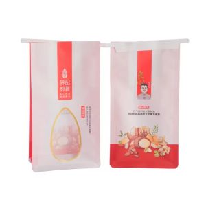 Custom Clear Paper Stand Up Pouches With Zipper For Food Packaging