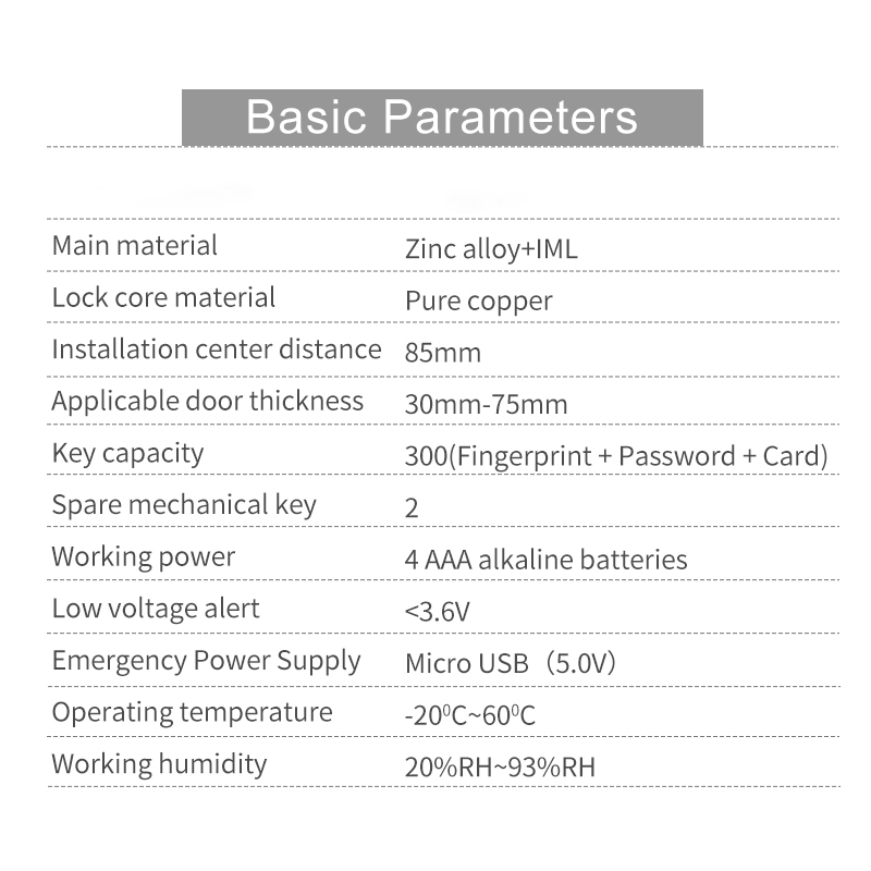 Zinc Alloy Tuya Magnetic Door Lock With Card Reader Fingerprint Sensor