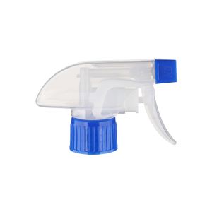 High - Quality Transparent Blue 28/410 All - Plastic Trigger Sprayer With Switch