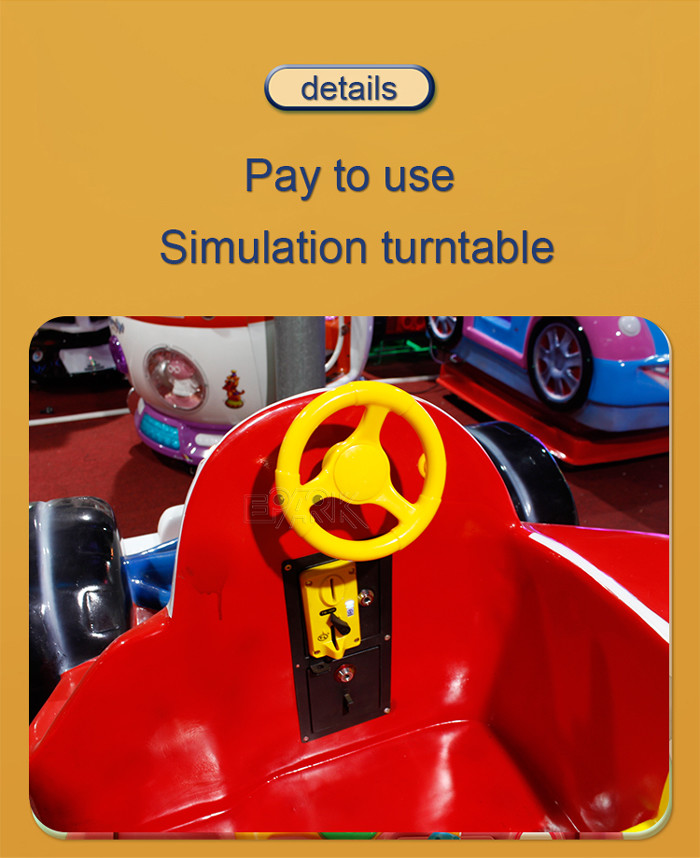 Arcade Outdoor Coin Operated Kiddie Rides Fiberglass Ride On Car