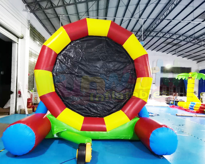 Party Interactive Game Colorful Inflatable Football Goal For Backyard