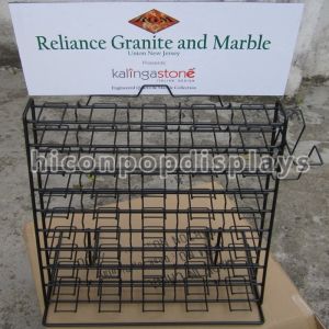 China Wire Waterfall Tile Display Racks Table Top Presentation Decorators on sale