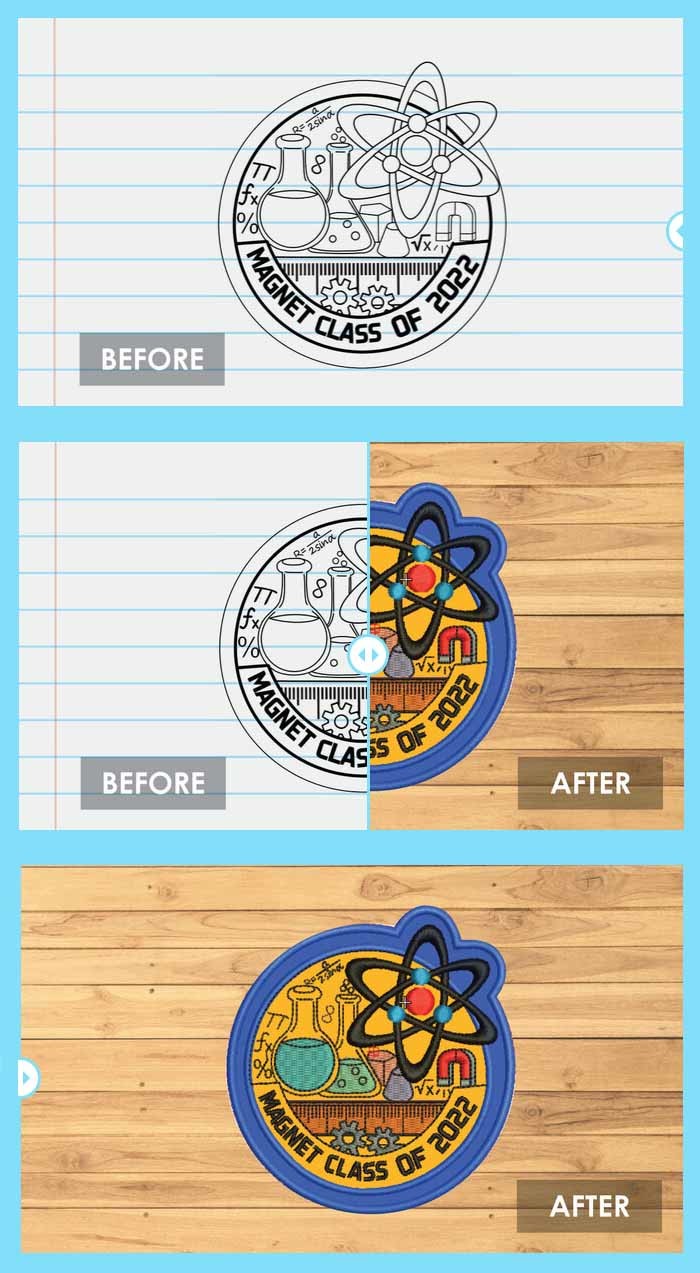 12 Colors Woven Patch Label For Events Souvenir Hats Clothes​