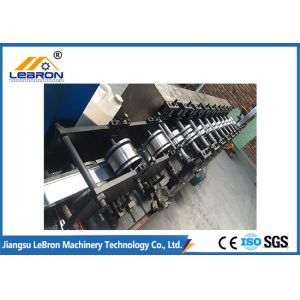 Hydraulic Cut Shutter Door Roll Forming Machine PLC Control Long Time Service