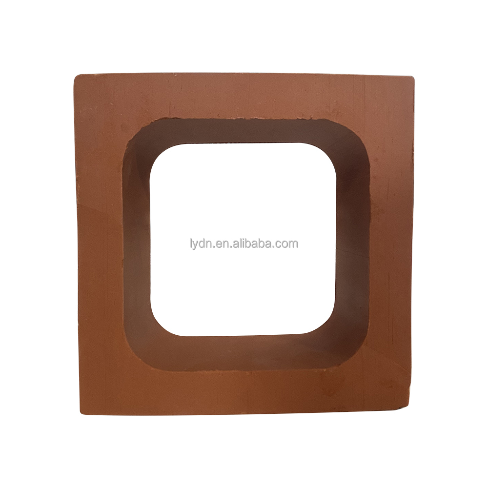 800 Centigrade Heat Insulation Red Terracotta Breeze View Clay Building Block For Modern Decorative Exterior Wall View