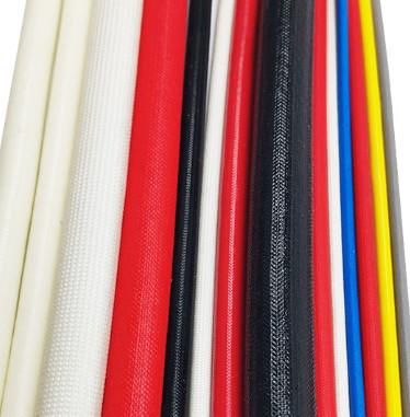 200c Silicone Fiberglass Sleeve 4kv , Fireproof Silicone Coated Fiberglass
