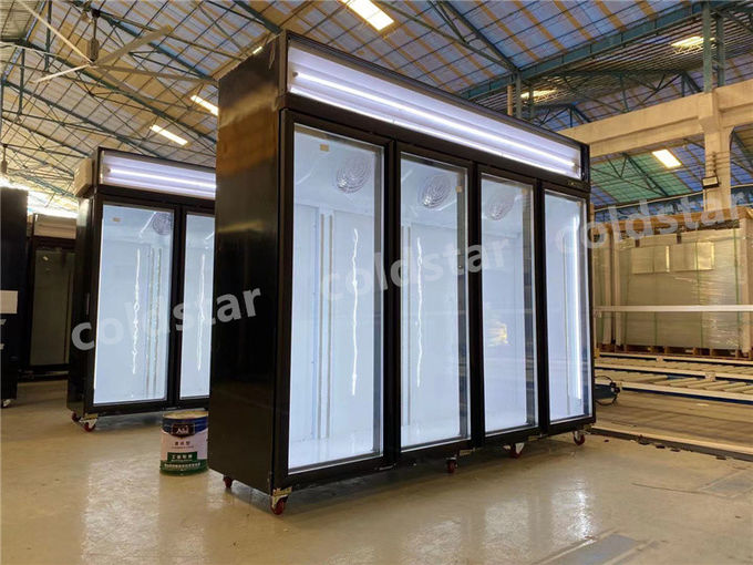 Commercial Upright Freezer Beer Display Fridge Monster Energy Drink Display Cooler