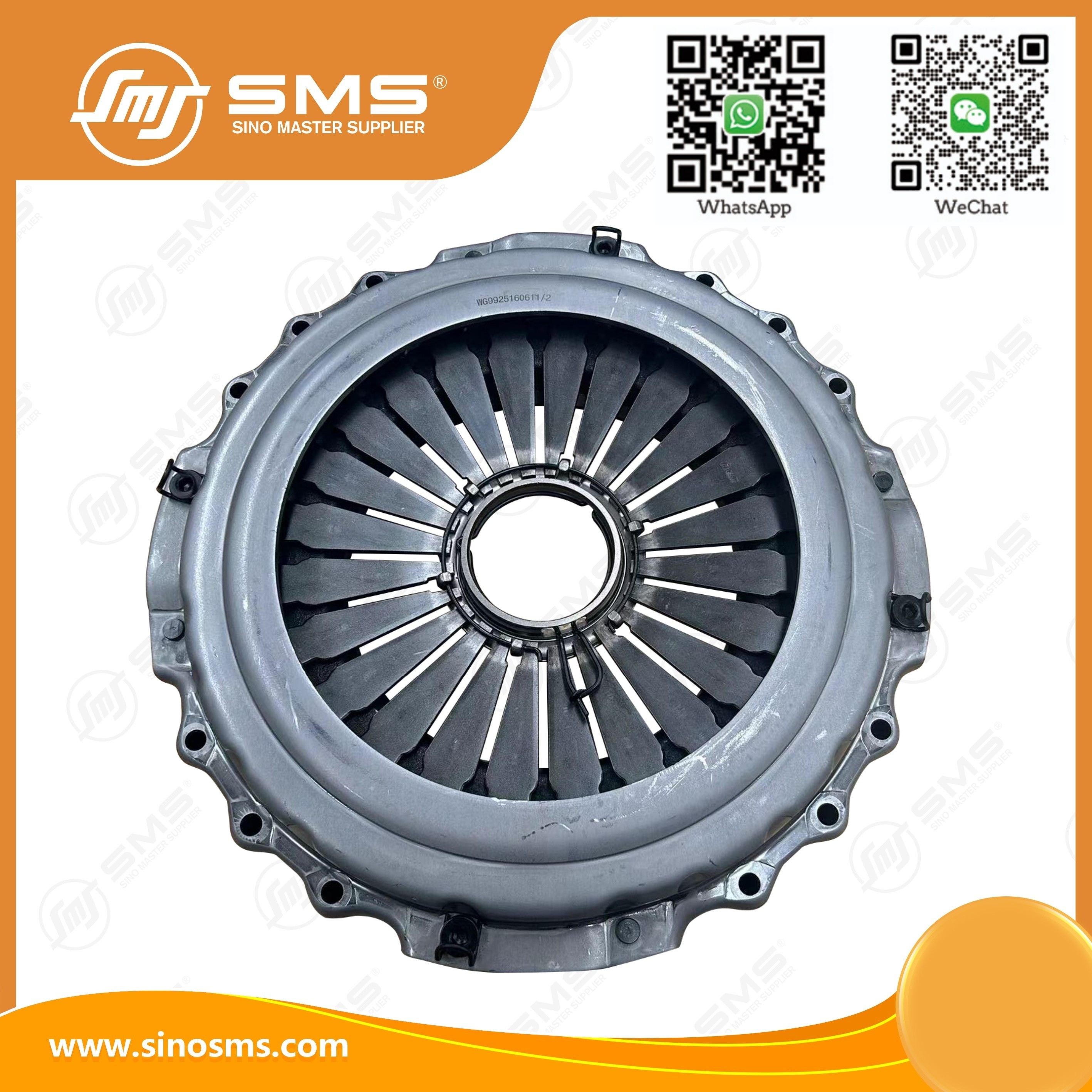 Clutch Pressure Plate Assembly WG9925160611/2 HOWO Truck Parts