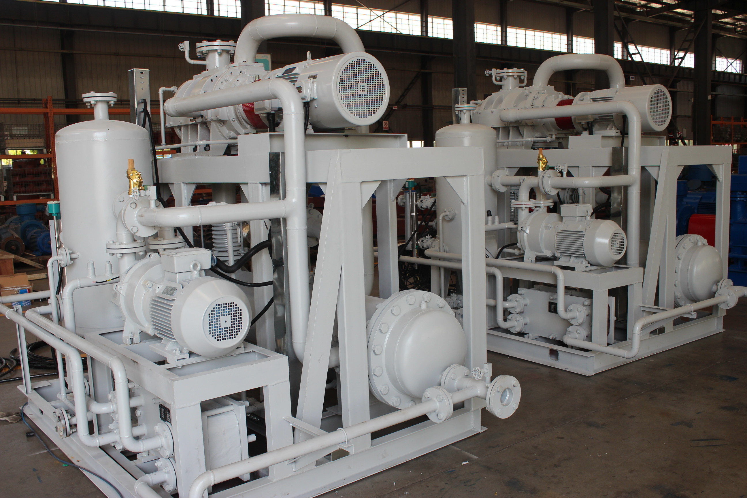 Roots Liquid Ring Vacuum Pump Set 70L/S Suction Capacity Easy Operation