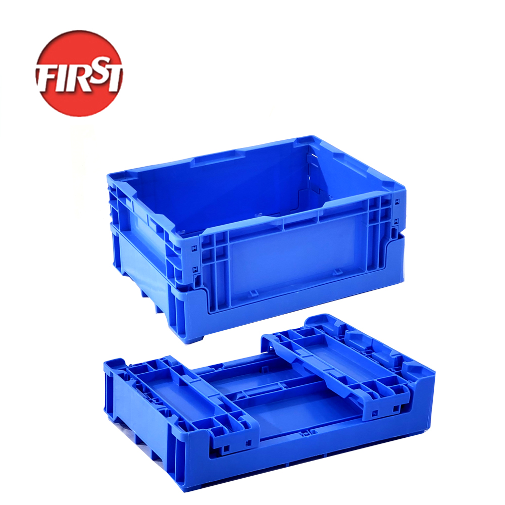 Small Industrial Warehouse Shipping Plastic Foldable Crate Customized Color Stackable