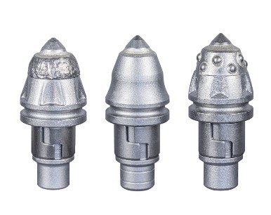 Round Shank Bit Tungsten Carbide Drilling Tools For Coal Mining Flight Auger