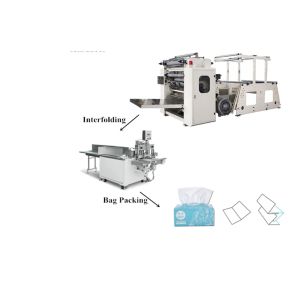 380V CE Interfold Facial Tissue Machine 4800 Sheets / Min Edge Embossing