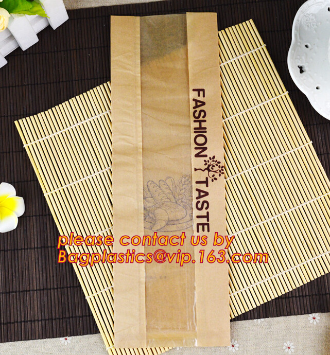 Recyclable sandwich bread food packaging brown paper bag,square bottom fod bag,Gift Food Bread Candy Wedding Party Bags
