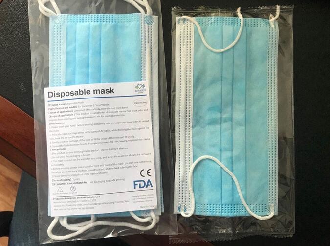 Non Medical Droplets Resistant Protective Face Masks