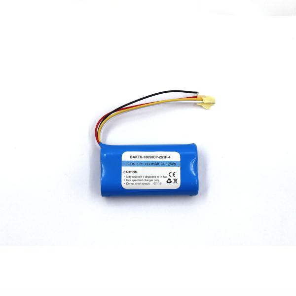 Hot Sale Custom Rechargeable 18650 2S1P 7.2V 3350mAH Lithium Ion Battery Pack