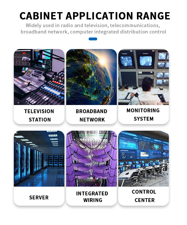 Enhance Connectivity With Sturdy 4 Post Structure Network Rack Wall Mounted