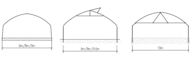 Commercial Large Agricultural Greenhouse UV Film Vegetable Hydroponic Greenhouse