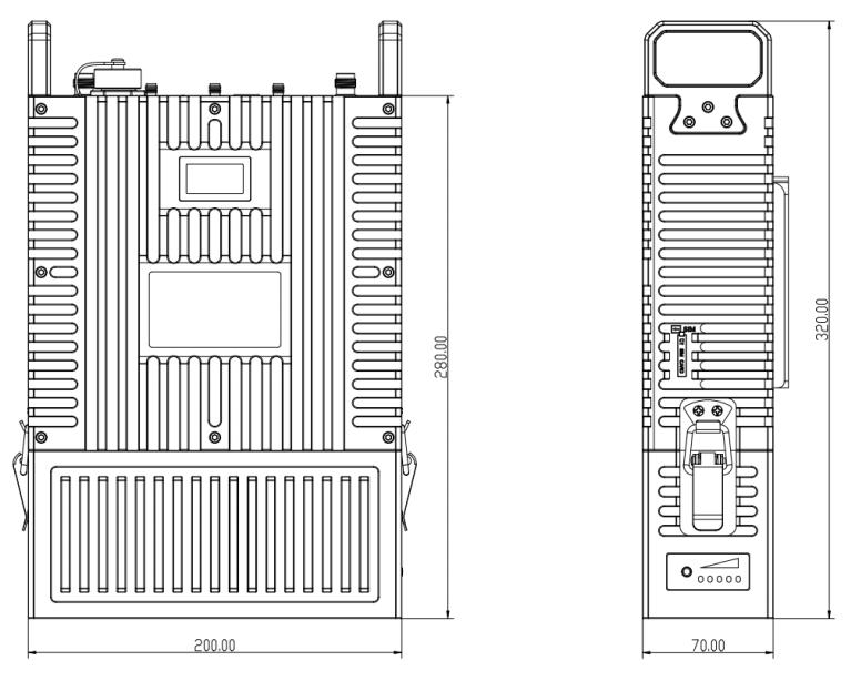 Rugged IP67 MESH Manpack Radio Tactial Radio With GPS BD Frequency Hopping Intelligent Frequency Selection