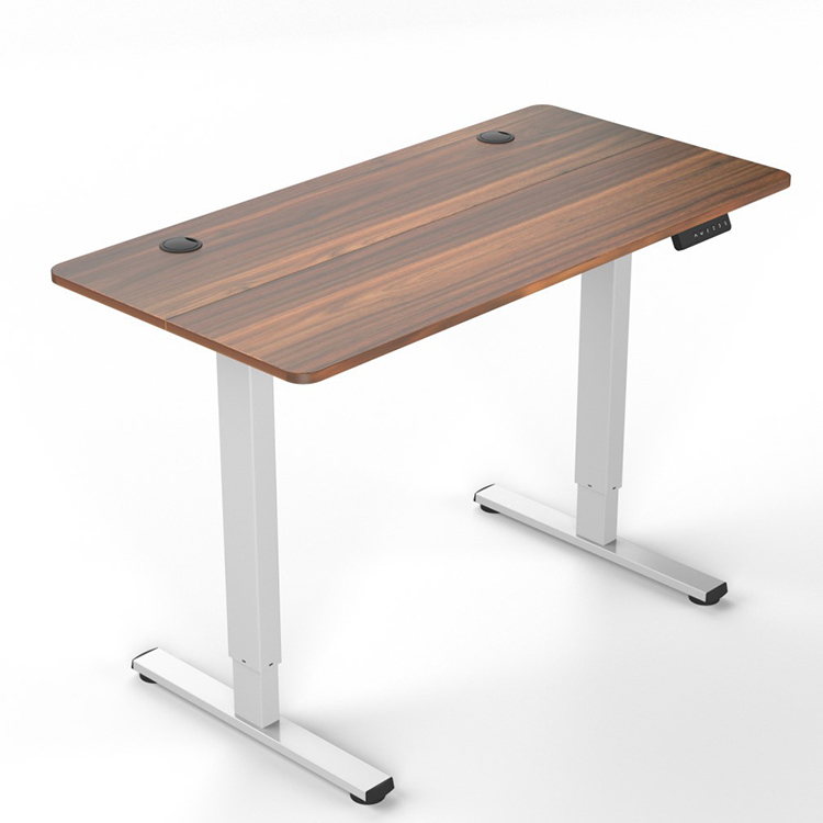 Modern Living Room Furniture Electric Height Adjustable Sit Stand Desk with Metal Frame