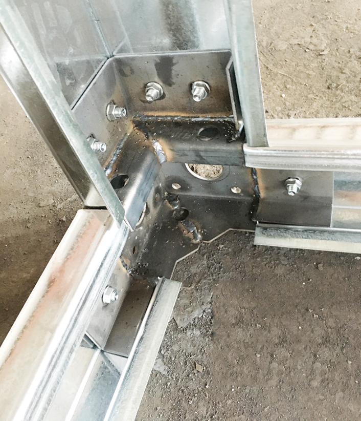 Industrial Design Style Steel Frame for 6 x 3 x 2.8m Flat Pack Galvanized Light Steel Prefab Shipping Container Module