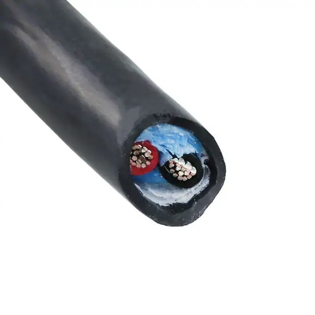 25052 Bk199 Alpha Wire Cable 2cond 20awg Black Feet