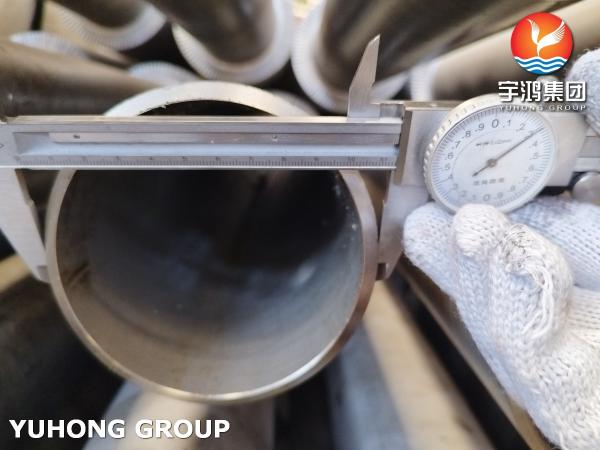 Stainless Steel, HFW Serrated Fin Tube, ASTM A312 TP304H With SS304 Fin, For