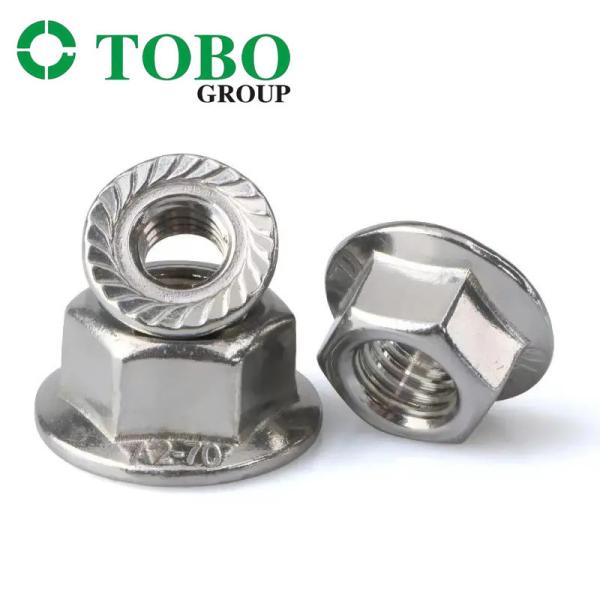 Wholesale DIN 6923 Stainless Steel Hexagon Flange Nut 304 Stainless Steel M3 M4