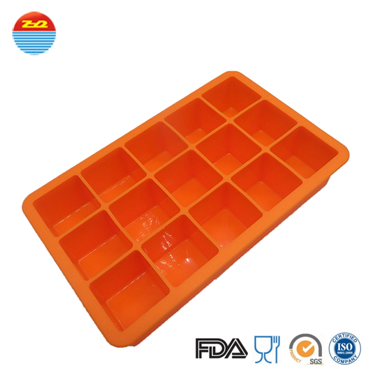 Cool Flexible Easy Release Large Wholesale Make Your Own Custom Personalized Silicone Rubber Mold Ice Cube Trays for Mini Fridge