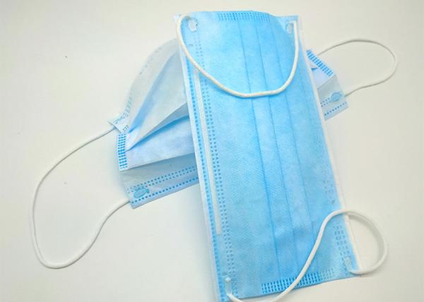 Non Irritating 3 Ply Disposable Face Mask One Time Operation Aluminum Nose
