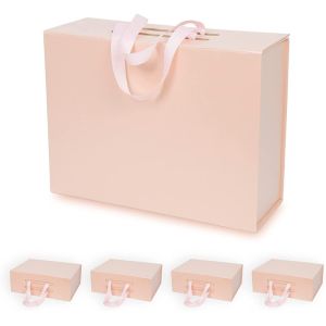  Glossy Surface Paper Foldable Gift Box in Rectangle Shape for Easy Storage Manufactures