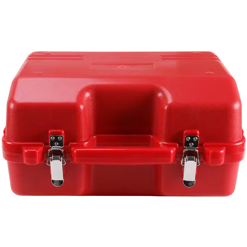 New Red Plastic Hard Case for Surveying Instrument DTM352C/452C Nikon Total Station