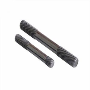  Black Double End Threaded Rod , Double Threaded Stud Carbon Steel ASTM 3/8 0.39 Meter Manufactures