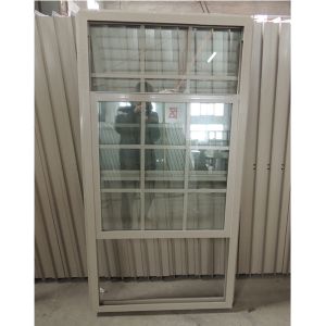 China Double Hung Sash Aluminum Upvc French Window Vertical Up Company on sale