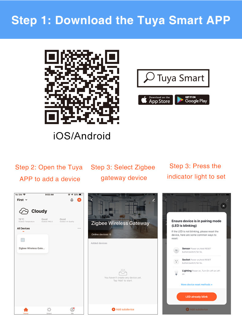 Zigbee Tuya Smart Door And Window Sensor Through App Remote Control Support Voice Control Alexa Google Assistant