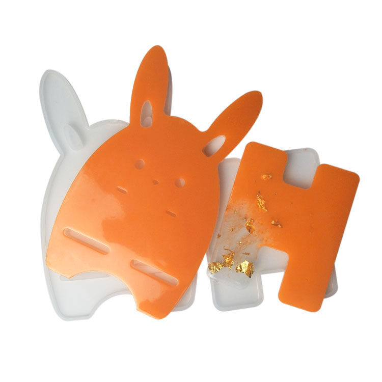 Silicone Molds For Mobile Holder 9pcs Colorful Cartoon Pattern Resin Moulds Epoxy Jewelry
