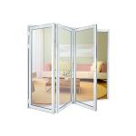 Louver 1.5mm Grill Aluminium Bifold Doors For Wall