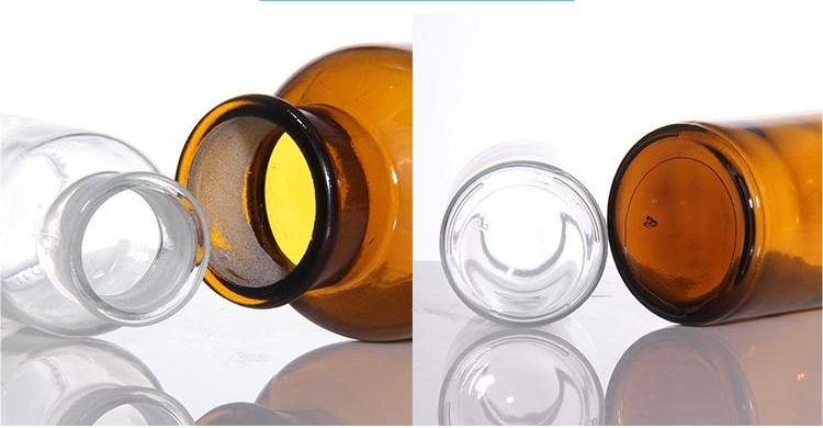 Brown Amber Glass Reagent Bottles for Pharmacy Apothecary 125ml