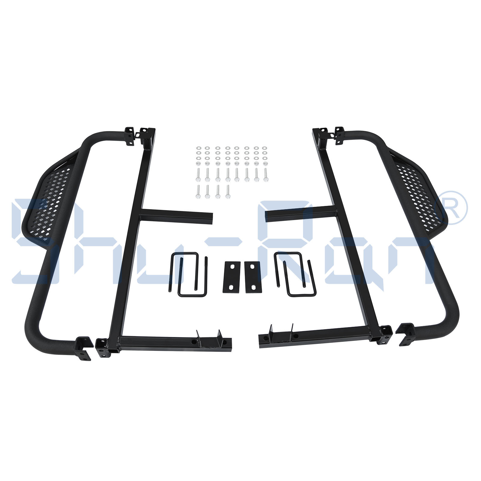 EZGO RXV 2008-Up Golf Carts Armor Nerf Bar Brackets for Drop Down Side Step