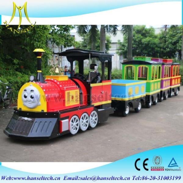 Hansel Electric amusement sightseeing park rides trackless road trains for sale