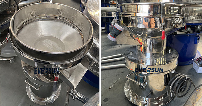 Stainless Steel High Frequency Vibrating Screen Powder Viscous Material Screening Equipment