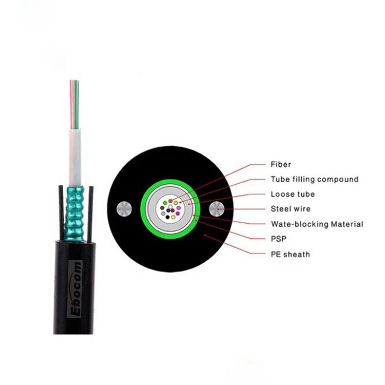 GYXTW Fiber Optic Cable Central Tube 12 core Outdoor Aerial for connecting communication equipment