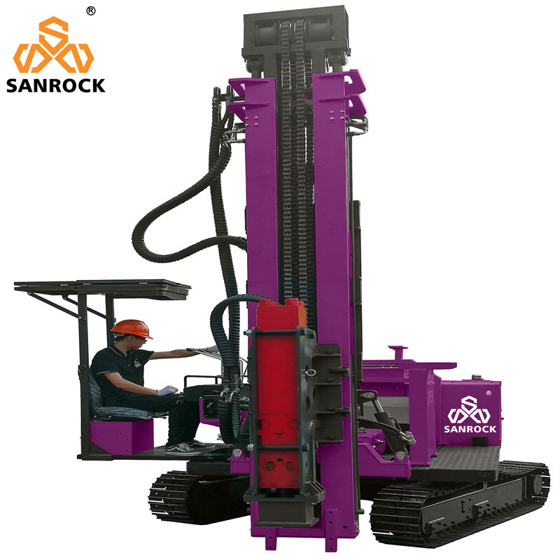 Pile Driving Rig Portable Solar Piling Machinery Hydraulic Diesel Pile Driver Machine